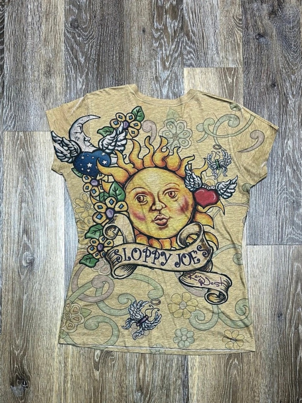 Sloppy Joes® Y2K Tattoo Tee XL Sun Moon
Key West Bee Easy Grunge